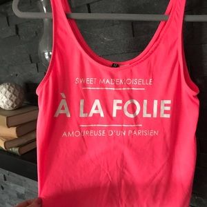 Divided Hot Pink Crop Top